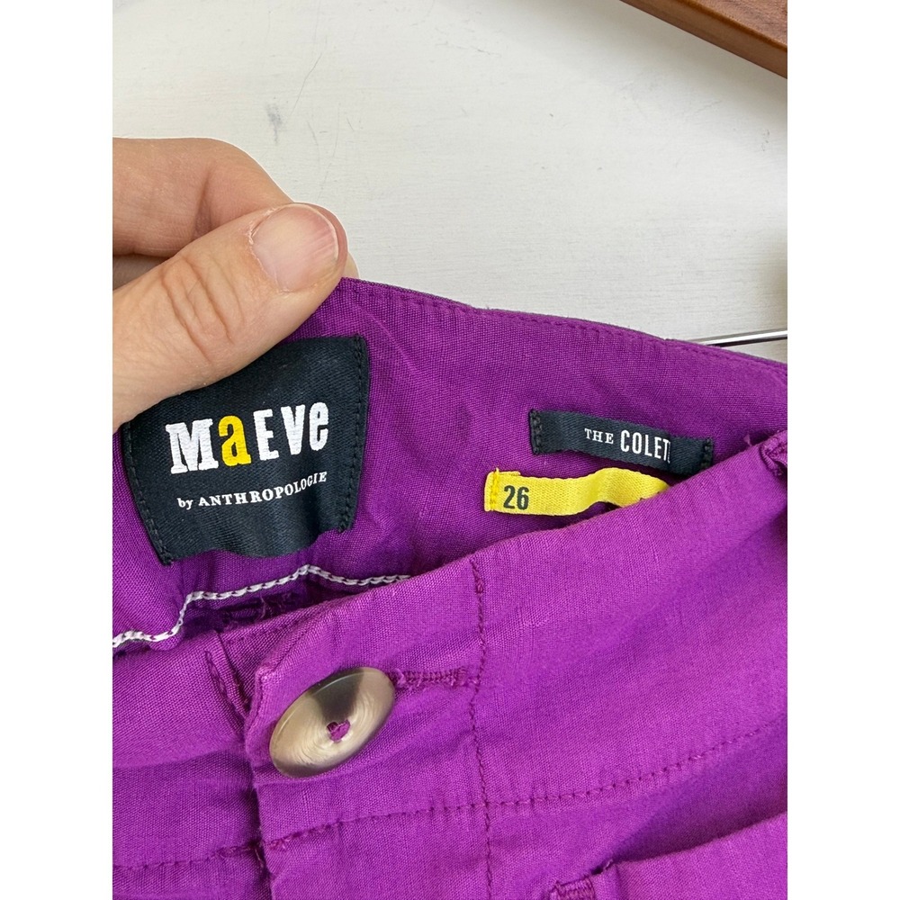 Maeve Wide-Leg Cropped Pants in Bright Magenta - Picture 5 of 13